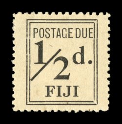 S.G. D1, 1917 12p Black postage due, wide setting, beautifully centered within extraordinarily wide margins, quite fresh, a very fine example of one of the key postage dues
with only 372 stamps issued 1986 RPS and 2008 BPA certificates (Sc