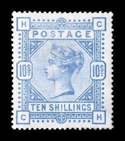 S.G. 183, 1884 10- Ultramarine, well centered, strong fresh color, slightly redistributed o.g., typical natural gum crease (not mentioned on accompanying certificate), very
fine 2008 BPA certificate (Scott 109 $1,725.00).