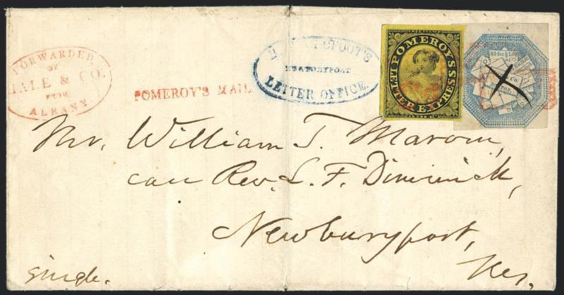 Colorful American Letter Mail reprints closely mimic the 1844 original
