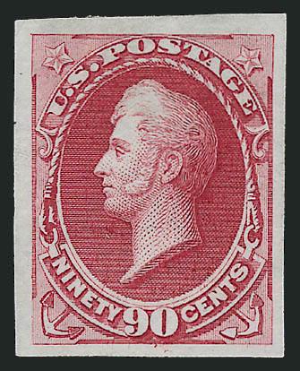 1c-90c National Bank Note Co., Plate Proofs on India (145P3-155P3).> Large margins, rich colors, few minor imperfections as usually associated with this fragile paper, Very Fine appearance