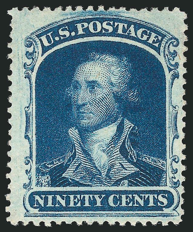 90c Blue (39).> Unused (no gum), rich color and attractive margins, Fine, with 2008 A.P.S. certificate