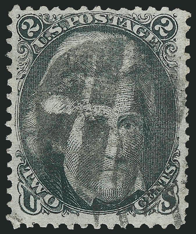 2c Black, Z. Grill (85B).> Choice margins with perfs completely clear of the design, segmented cork cancel, single nibbed perf at right, otherwise Very Fine, with 1987 P.F. certificate