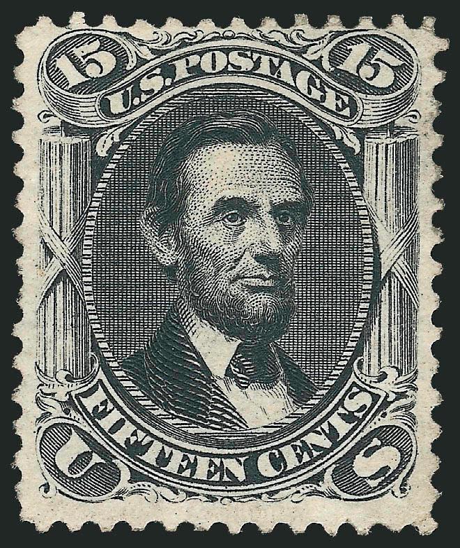 15c Black, Re-Issue (108).> Small part original gum, couple tiny trifling perf flaws (bottom right crease, couple slightly nibbed left), otherwise Fine, only 397 sold, with 2001 P.S.E. certificate that does not
mention the perfs