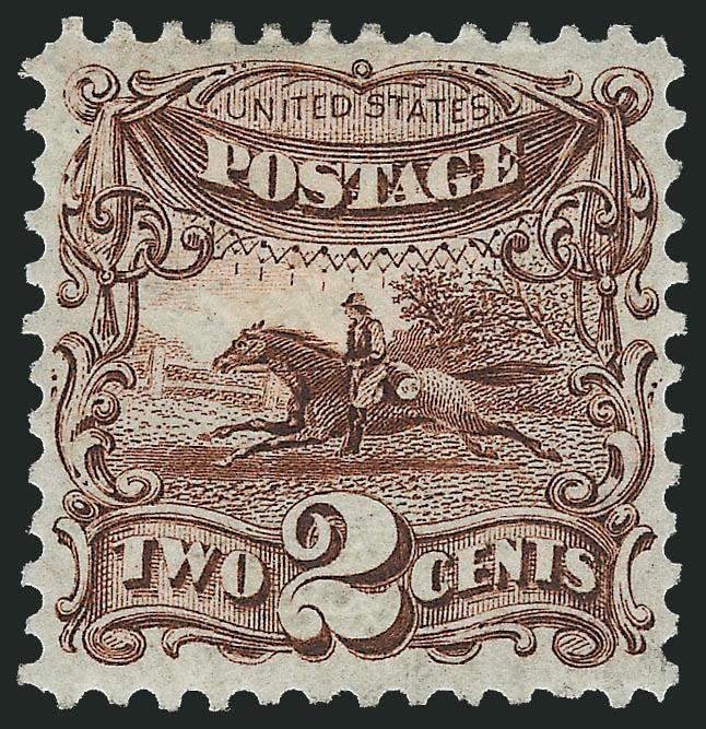 2c Brown, Re-Issue (124).> Original gum, h.r., detailed impression, well-proportioned margins, fresh and Very Fine, with 2010 P.F. certificate