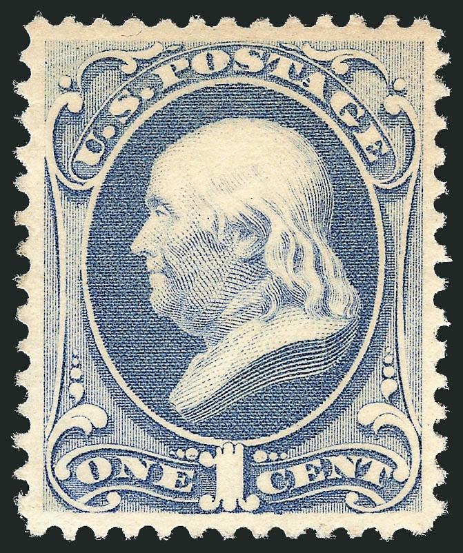 1c Dark Ultramarine (182).> Original gum, lightly hinged, precise centering, rich color and clear impression, Extremely Fine, with 2010 P.S.E. certificate (OGph, XF 90 SMQ $640.00)