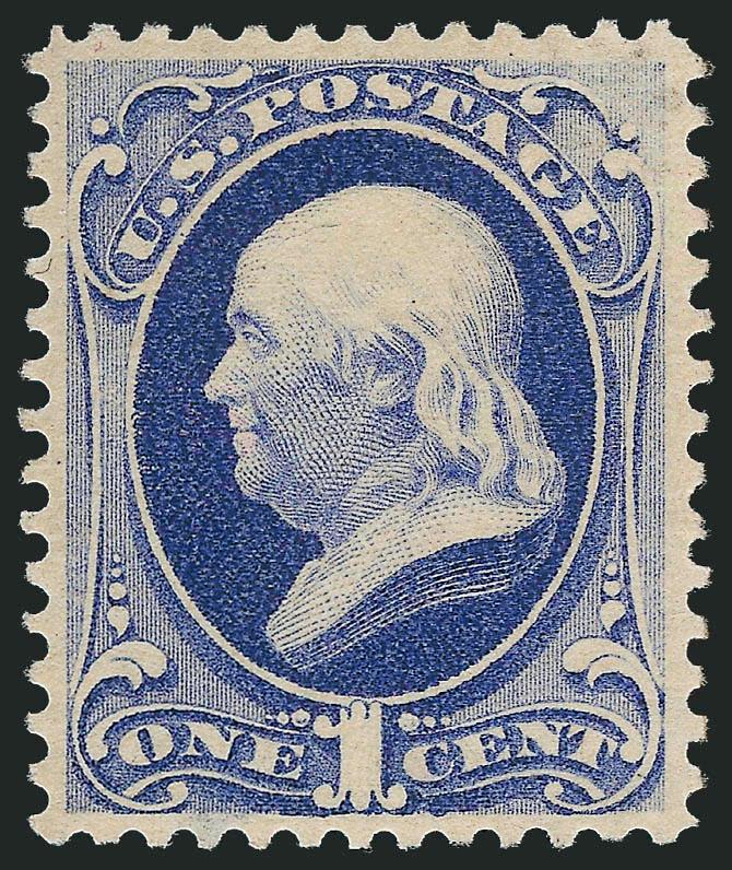 1c Dark Ultramarine (182).> Original gum, lightly hinged, intense shade on bright paper, well-proportioned margins, Extremely Fine, with 2005 P.F. certificate