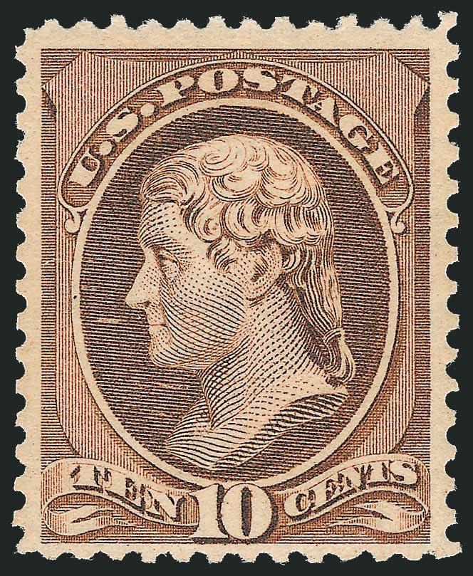 1c Gray Blue, 10c Brown (209).> Mint N.H., wide margins and beautiful colors, Fine-Very Fine, 1c with 2008 P.F. certificate, 10c with 2007 P.F. certificate (VF 80)