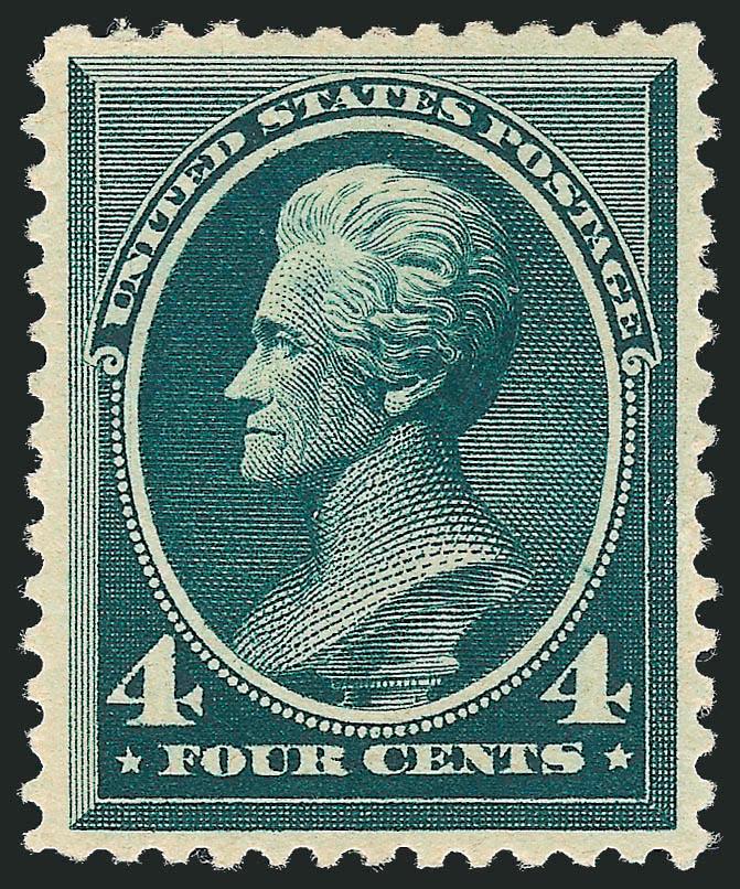4c Blue Green (211).> Mint N.H., intense shade on bright paper, Very Fine and choice, with 1979 and 2000 P.F. and 2008 P.S.E. certificates