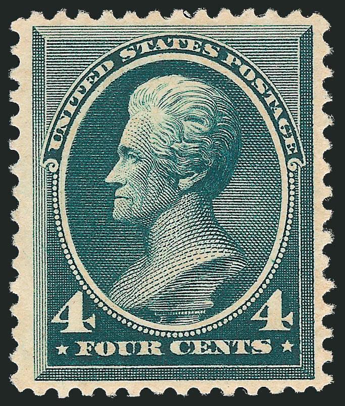 4c Blue Green (211).> Mint N.H., intense shade and impression, fresh and Very Fine, with 1995 and 2005 P.F. certificates