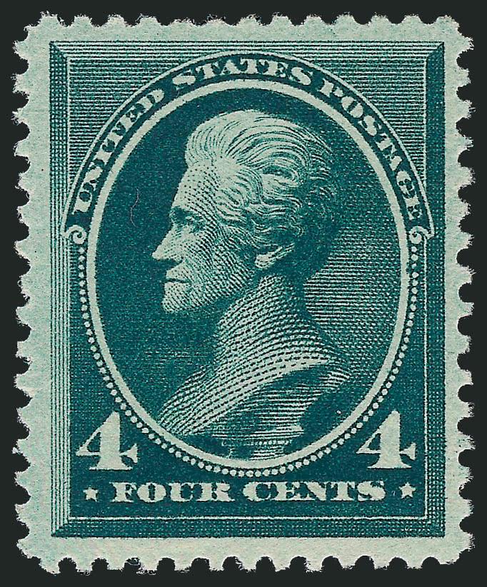 4c Blue Green (211).> Original gum, lightly hinged, deep color, uncommonly wide margins, Very Fine, with 2006 P.F. certificate