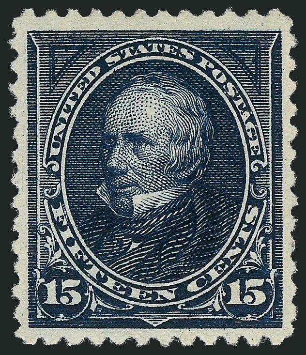 15c Dark Blue (259).> Original gum, barely hinged, wide margins, intense color, Extremely Fine, with 1999 P.S.E. certificate
