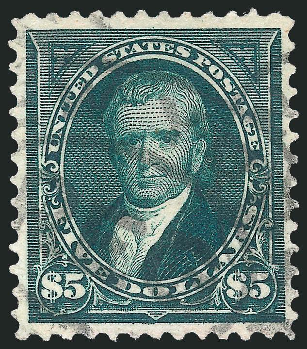 $2.00 Bright Blue, $5.00 Dark Green (277-278).> One $2.00 and two $5.00, choice margins and bright colors throughout, each with clean 1980s or 90s P.F. certificate and 2010 P.F. or P.S.E. certificates noting a
tiny fault, Very Fine-Extremely Fine a