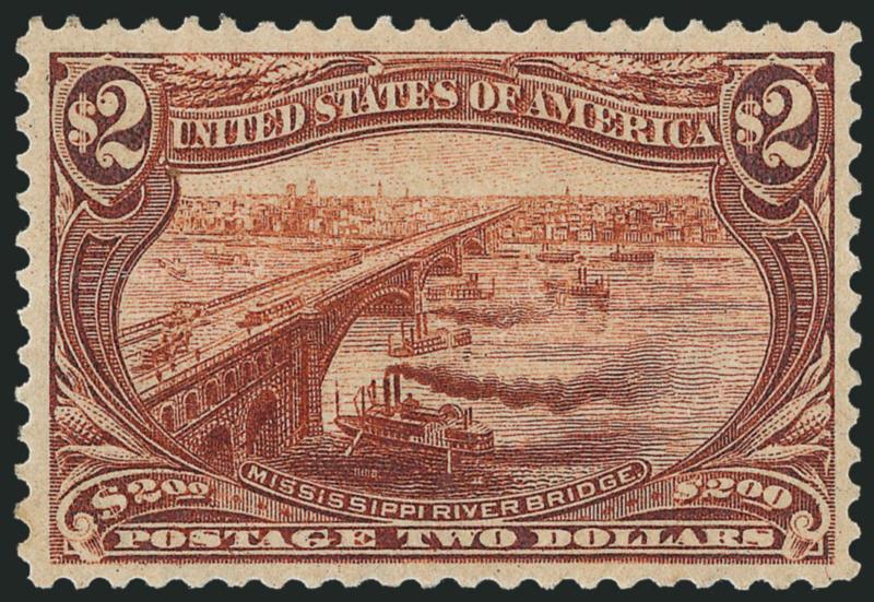 $2.00 Trans-Mississippi (293).> Unused (regummed), deep rich color, reperfed, Extremely Fine appearance