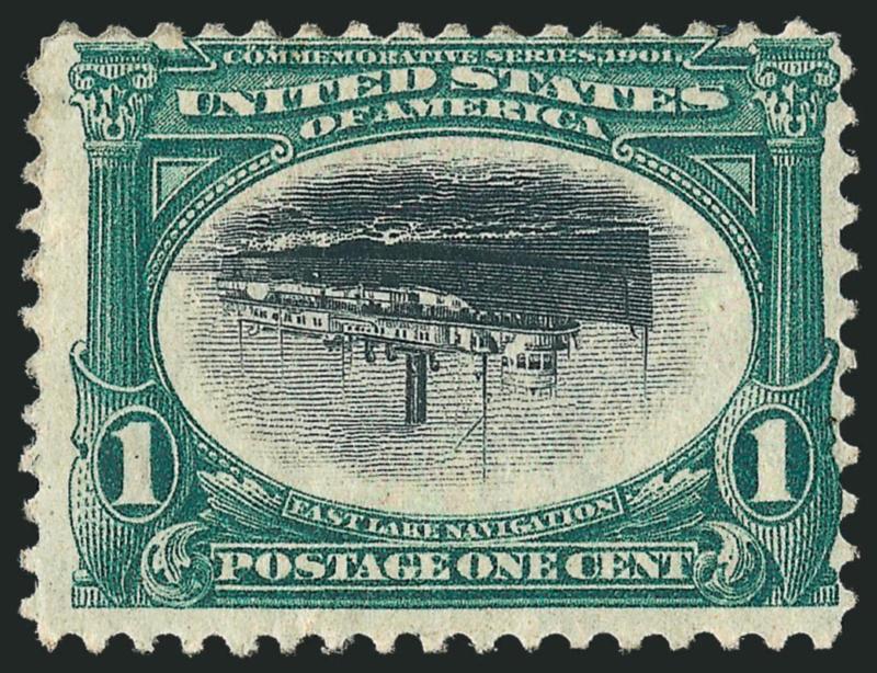 1c Pan-American, Center Inverted (294a).> Slightly disturbed original gum, faint diagonal crease bottom left<><>^FINE CENTERING AND A VERY RESPECTABLE EXAMPLE OF THIS POPULAR INVERTED CENTER RARITY.^<><>With
2004 P.F. certificate that does not me