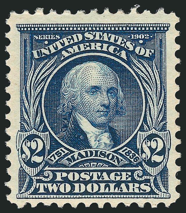 $2.00 Dark Blue (312).> Wide margins and faintly hinged, fresh and Very Fine, with, photocopy of 1988 P.F. certificate for block of four