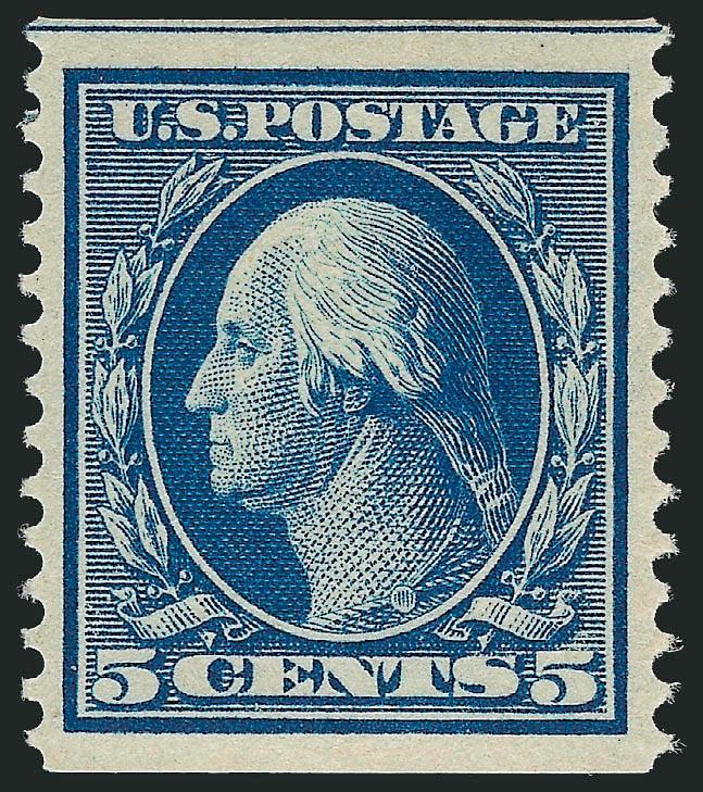 5c Blue, Coil (351, 355).> Wide margins and excellent centering, fresh, lightly hinged, Very Fine-Extremely Fine, No. 355 with 1992 P.F. certificate