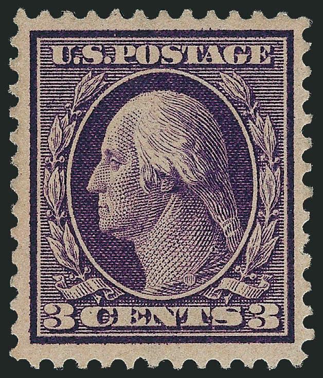 3c Deep Violet, Bluish (359).> Barely hinged if at all, better centered than typically seen, choice margins and intense color on clearly blued paper, Very Fine, with 1977 P.F. and 2010 P.S.E.
certificates