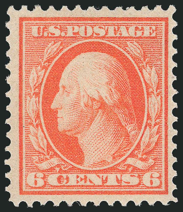 6c Red Orange, Bluish (362).> Bright and crisp with attractive margins, Very Fine, with 1981 P.F. certificate