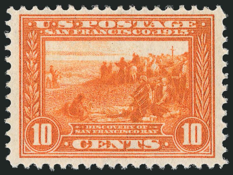 10c Orange, Panama-Pacific (400A).> Mint N.H., rich color, fresh and Fine, with 2010 P.S.E. certificate