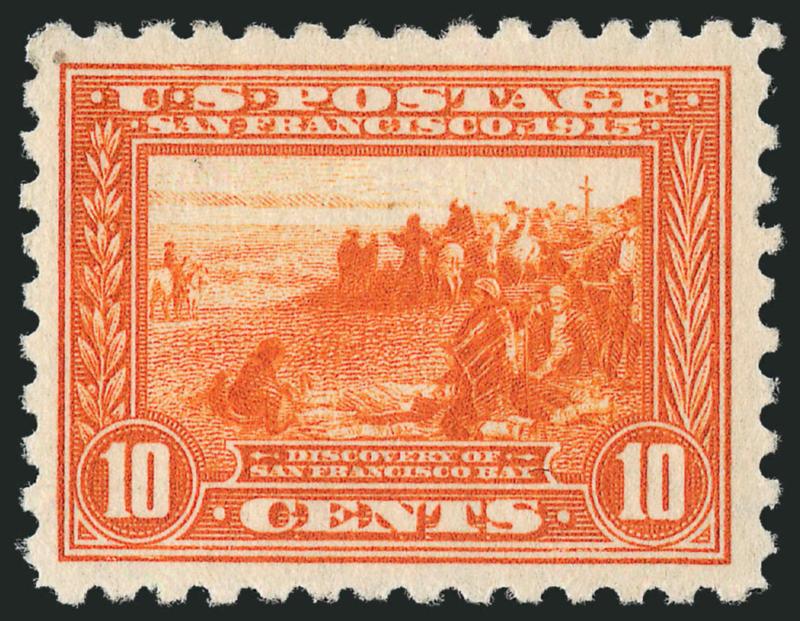 10c Panama-Pacific, Perf 10 (404).> Lightly hinged, attractive margins and centering, Very Fine