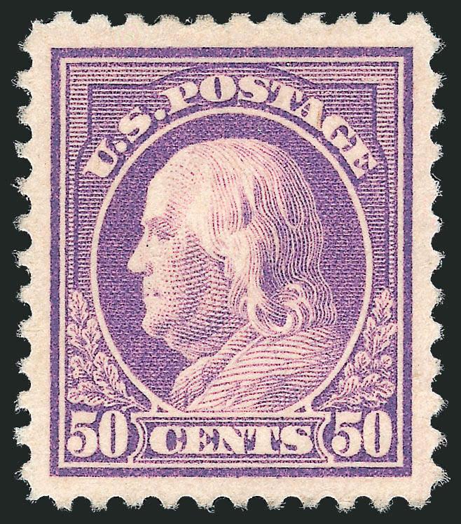 2c-50c 1917-19 Issue (499, 501-504, 506-517).> 4c, 5c, 8c and 10c Mint N.H., well-centered, several with wide margins, Very Fine-Extremely Fine with half or more in the higher grade, 5c with 2008 P.S.E.
certificate 90J, 8c with 1996 P.F. certificat