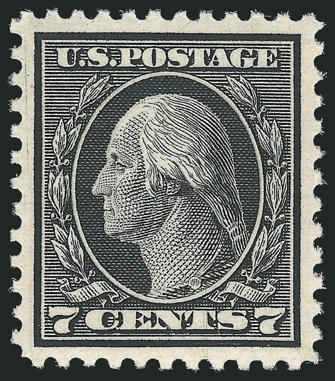 7c Black (507).> Mint N.H., detailed impression on bright paper, wide and balanced margins, Extremely Fine Gem, with 2008 P.S.E. certificate (XF-Superb 95 SMQ $385.00)