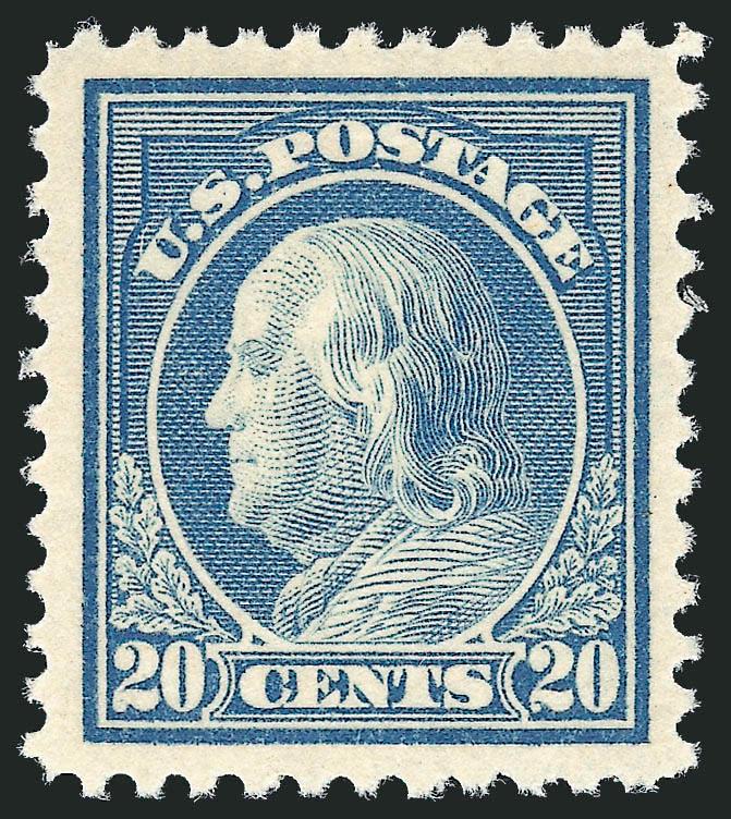 20c Light Ultramarine (515).> Mint N.H., Jumbo margins and almost perfectly centered, rich color on crisp white paper, Extremely Fine Gem, with 2007 P.S.E. certificate (XF-Superb 95 Jumbo SMQ $600.00 as 95,
$1,450.00 as 98)
