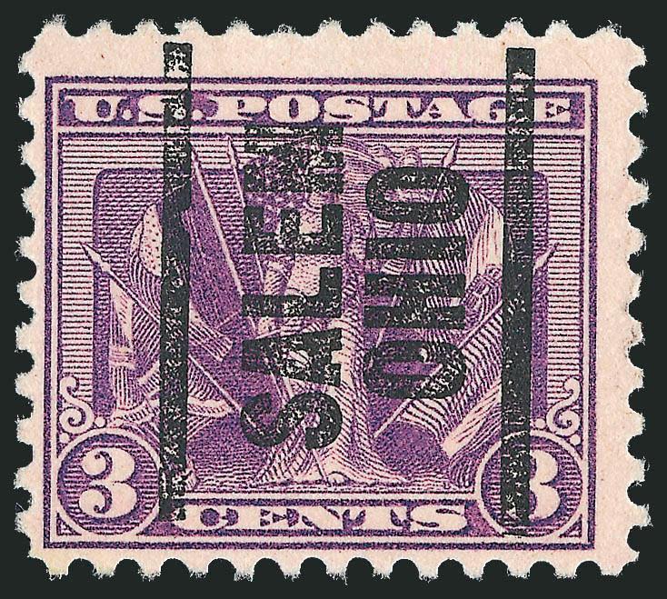 3c Deep Violet (537a).> Vibrant color, neat Salem Ohio local precancel<><>^FINE AND EXTREMELY RARE. FEWER THAN 20 USED EXAMPLES OF THE RED VIOLET ARE CURRENTLY KNOWN.^<><>The Philatelic Foundation has certified
only six singles, one pair (now s