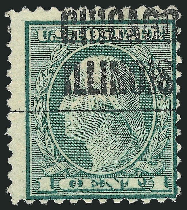 1c Green, Rotary Perf 11 (544).> Bold Chicago Illinois precancel, Very Good, with 1971 P.F. certificate