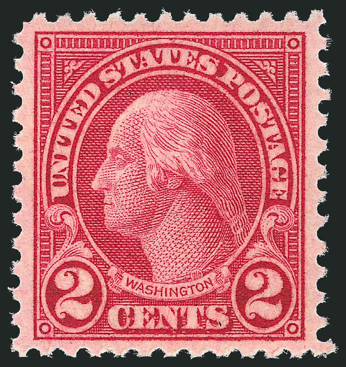 2c Carmine, Rotary, Perf 11 (595).> Mint N.H., brilliant color, unusually choice centering for this difficult rotary press issue, Extremely Fine Gem, with 1988 and 2007 P.F. certificates (XF-Superb 95)