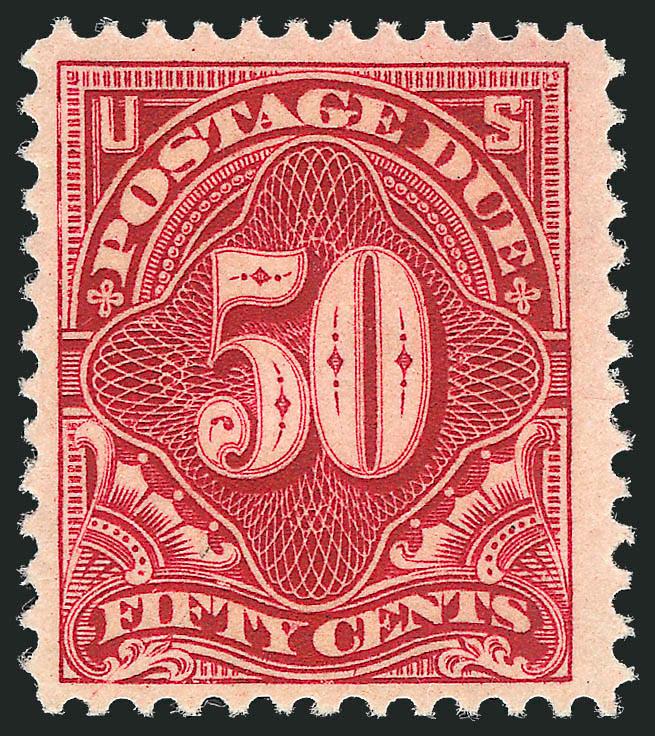 50c Deep Claret (J50).> Mint N.H., rich color, wide margins, Very Fine, a scarce issue in Mint N.H. condition, with 2002 P.F. certificate
