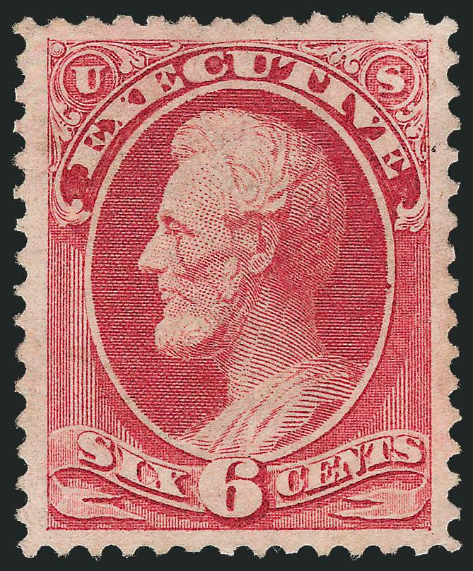 1c-10c Executive (O10-O14).> 2c disturbed original gum, others unused (no gum or regummed), four are Fine-Very Fine, the 6c wide margins, centered and Extremely Fine, 2c, 6c and 10c with either P.F. or P.S.E.
certificates