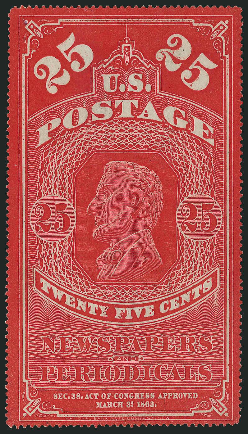 5c-25c 1865-75 Issue (PR4-PR7).> Without gum as issued, fresh and Fine-Very Fine