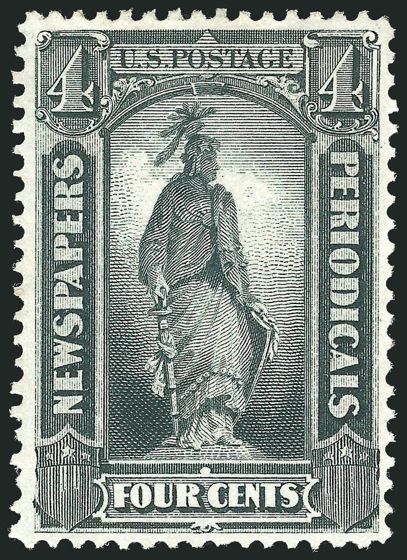 4c Gray Black, 1875 Special Printing (PR35).> Without gum as issued, deep shade and sharp impression, light horizontal crease at top invisible from face, otherwise Extremely Fine, with 2002 P.F.
certificate