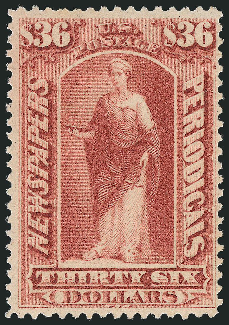 $36.00 Indian Red, 1879 Issue (PR77). Mint N.H.,> wonderfully fresh and bright with pastel color, Fine, difficult to find in Mint N.H. condition, with photocopy of 2009 P.F. certificate for horizontal pair,
Scott Retail as hinged
