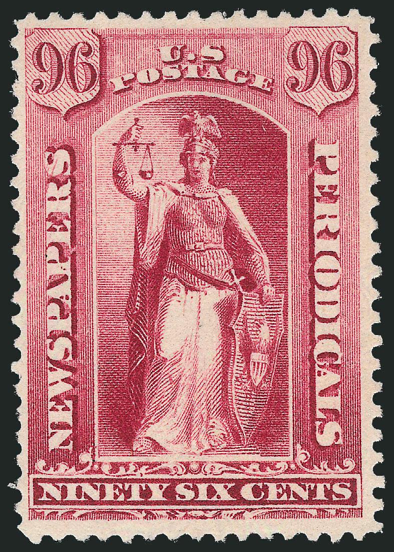 1c-96c 1885 Issue (PR81-PR83, PR88-PR89).> 24c and 96c unused (no gum), others original gum, 1c Jumbo margins and centered (single short perf), 24c reperfed at top, 84c small thin spot, otherwise Very
Fine-Extremely Fine, 12c with 2001 P.S.E. certifi