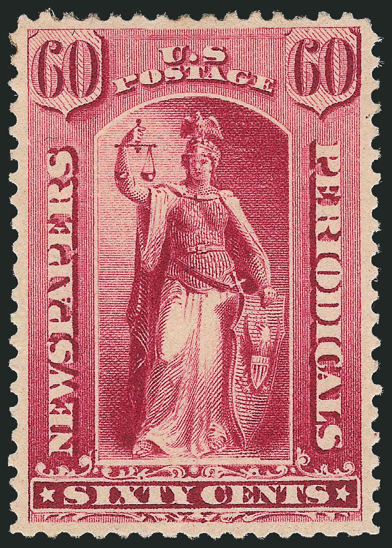 48c, 60c Carmine, 1885 Issue (PR85-PR86).> Original gum (60c slightly disturbed), exceptionally well-centered, rich color, Extremely Fine, with 2004 P.F. and 2002 P.S.E. certificates respectively