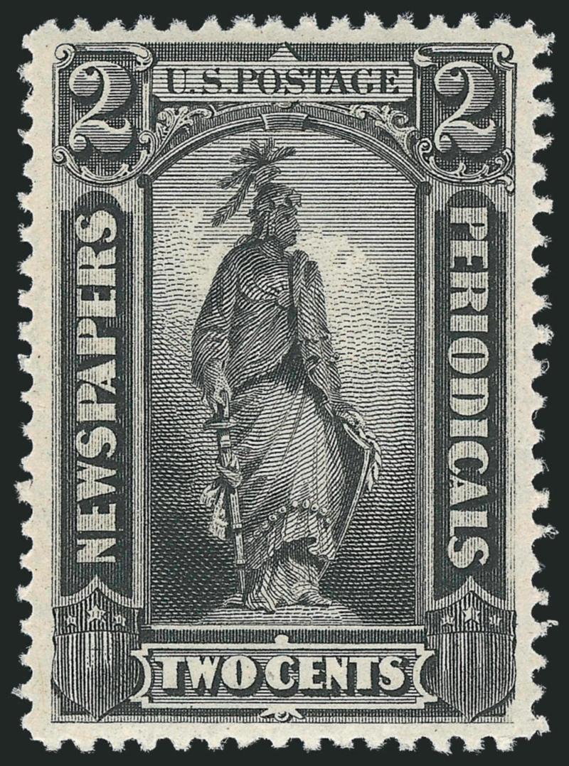 2c Intense Black, 1894 Issue (PR91).> Original gum, well-centered with wide margins, deep shade on bright paper, remarkably fresh and Extremely Fine Gem, with 2010 P.S.A.G. certificate (XF-Superb 95)
