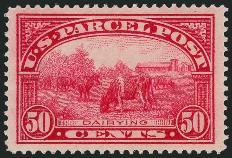 50c Parcel Post (Q10).> H.r., Jumbo margins and exceptionally well-centered, vivid color on fresh paper, Extremely Fine Gem