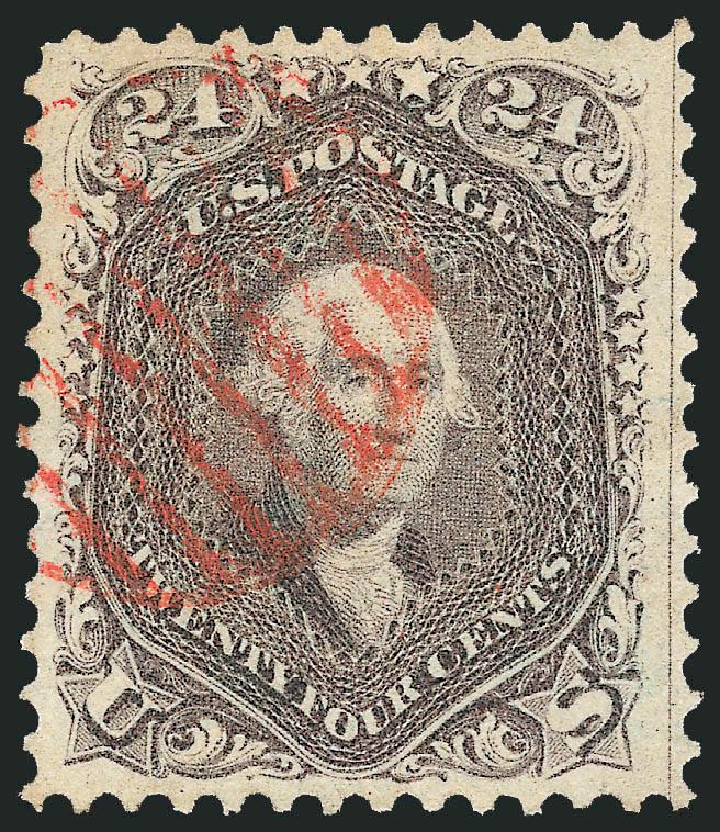 24c 1861 Issue (70, 70a, 78b).> Single of each, attractive margins, first reperfed, second two sound, Fine, each with 2010 P.F. or P.S.E. certificates