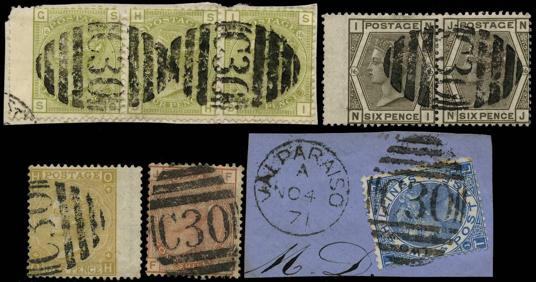 GB usado en el extranjero St Jago DECUBA C88 1d Rojo escaso sello expencive escaso sello 