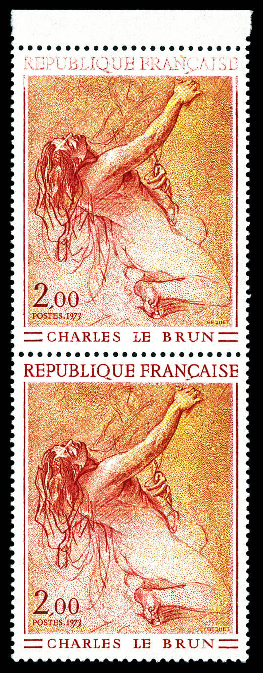 Timbre France PREOS, n°15, 5c vert, Obl, TBC, cote 650e. Signe Brun. Rare