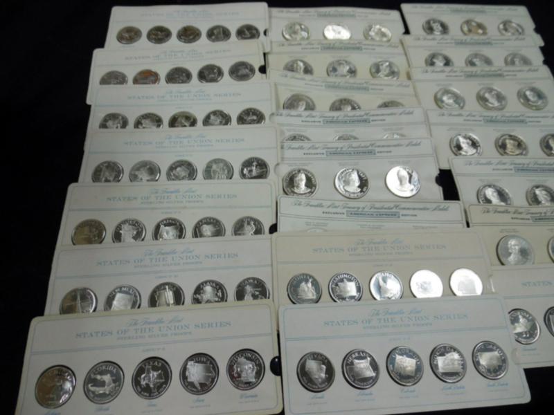 36-Coin Franklin Mint & American Express U.S. Presidents Sterling Silv