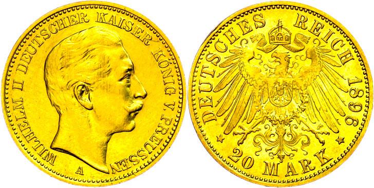 Kaiser Wilhelm II Manschettenknöpfe in Chrom Kiste