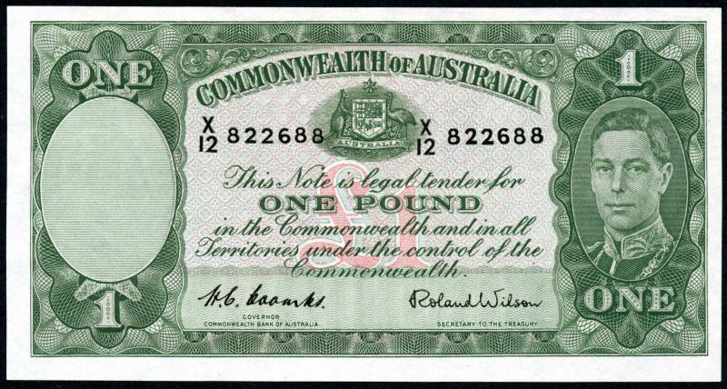 Five Pound Coombs Wilson QE - Australian Banknotes