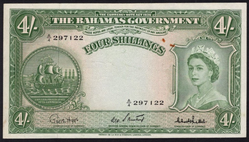 COLOMBIA NOTE $20  1953 UNC 