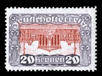 226a, 1920 20k Lilac and red, Center Inverted, a magnificent post office fresh example of this important error rarity, possessing a marvelous overall brilliance, with lovely
bright colors and impressions on immaculate paper, well centered with