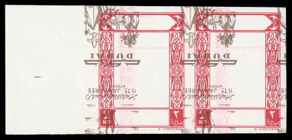 29 var., C21 var., 1964 2np Boy Scout Bugler and 30np Boy Scout Bugler air post, Center Inverted, each in a pair, the 2np stamp being a left sheet-margin horizontal pair that
is also imperforate, while the 30np air post is a top right corner