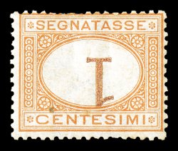 J3a, 1870 1c Buff and magenta postage due, Numeral Inverted, another mint example of this rare stamp, o.g., fairly well centered although with small faults including a small
inclusion and a few nibbed perforations, still of fine appearance (Sass